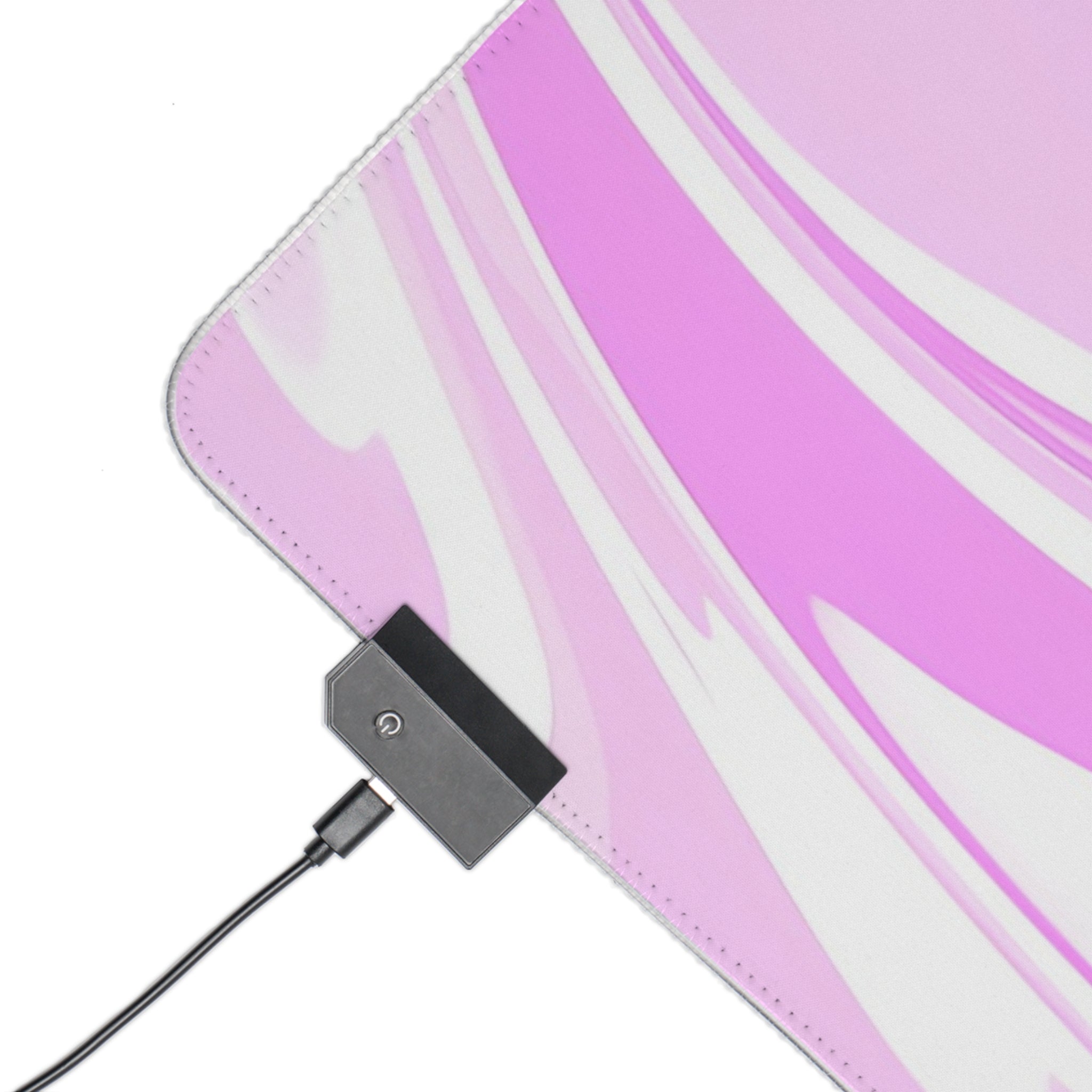 Led Gaming Mousepad Pink X White