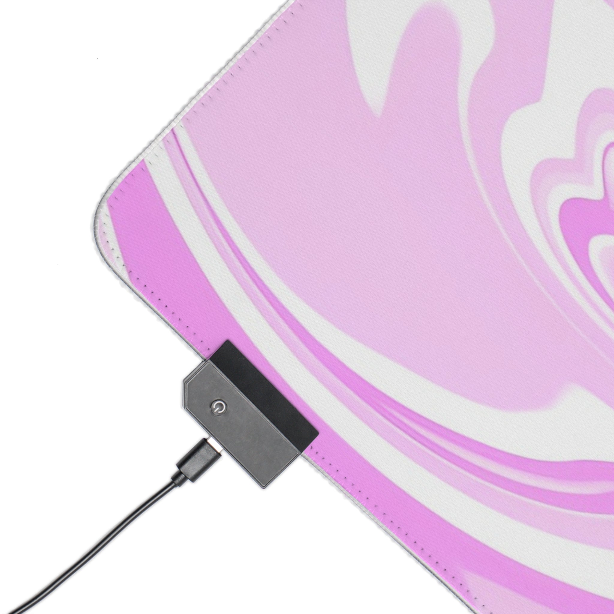 Led Gaming Mousepad Pink X White