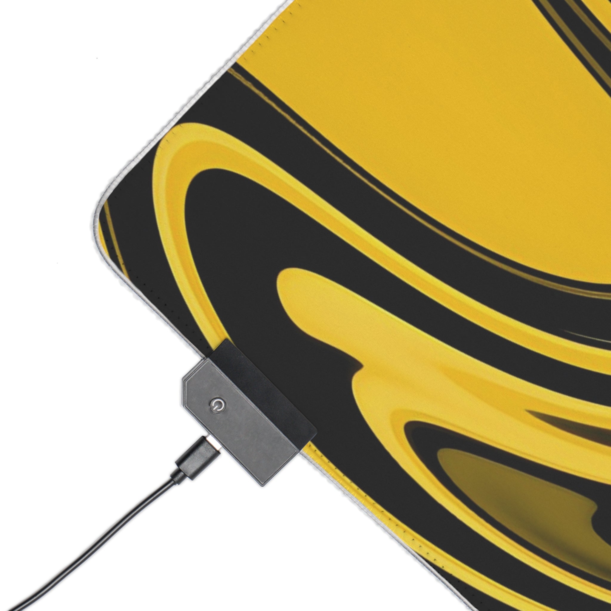 Led Gaming Mousepad Yellow X Black