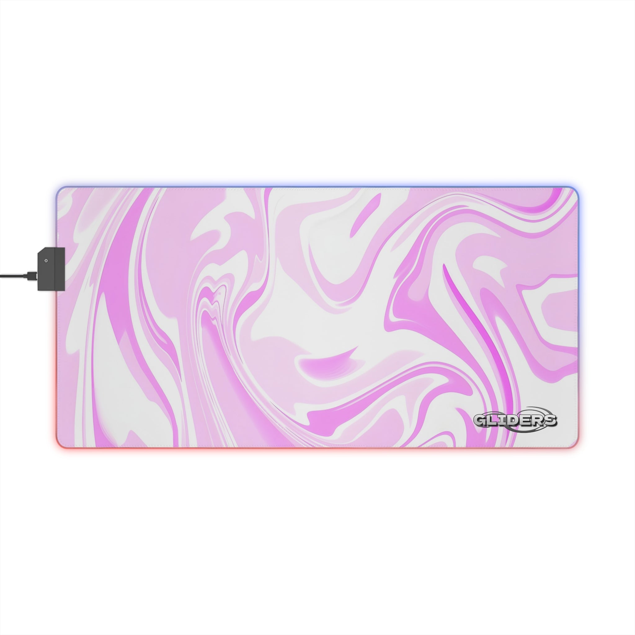 Led Gaming Mousepad Pink X White