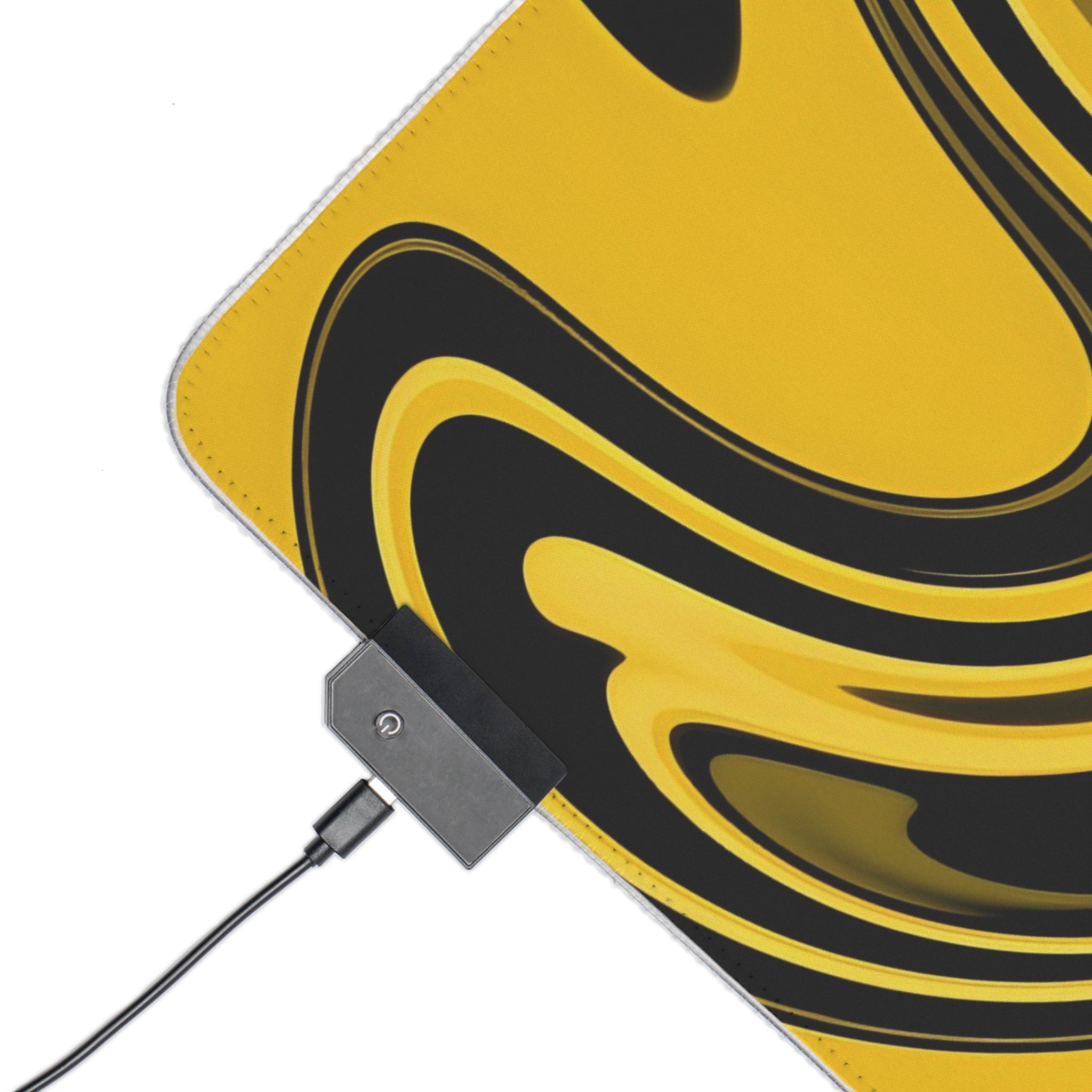 Led Gaming Mousepad Yellow X Black