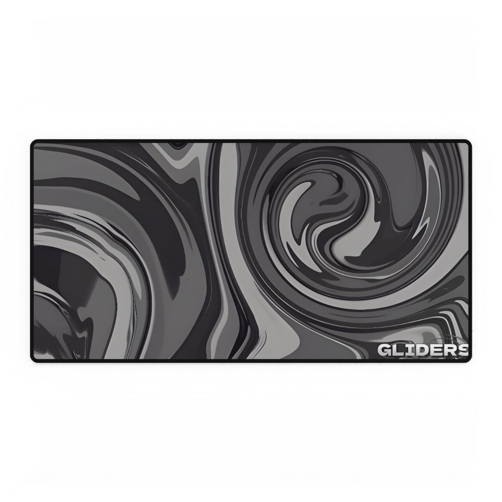 Grey X White Swirl Mousepad