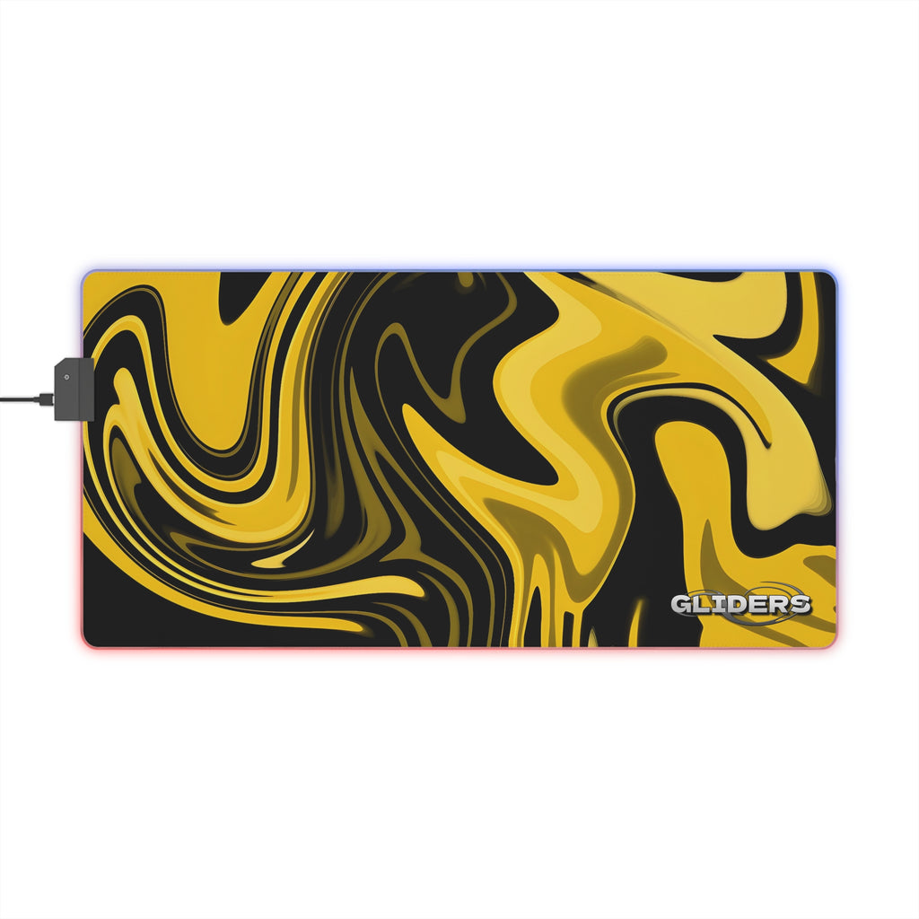 Led Gaming Mousepad Yellow X Black